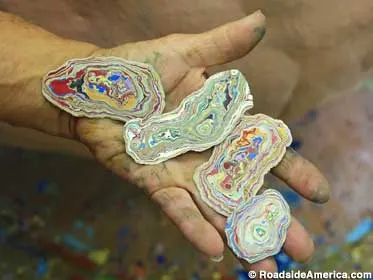 Mike is eternally fascinated by paint layer cross-sections.